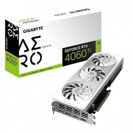 GIGABYTE N406TAERO OC-8GD - Nvidia GeForce - RTX4060TI - 2580MHz - 8Go GDDR6 - 2x HDMI - 2x DisplayPort