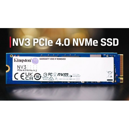 SSD Kingston NV3 - M.2 2280 - 500Go - PCI Express NVMe 4.0 x4 - 6000 Mo/s