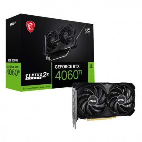 MSI Nvidia GeForce RTX4060TI VE 2X E1 8G OC - 8Go GDDR6 - 1x HDMI - 3X DisplayPort